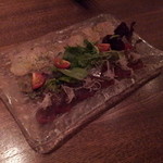 カルパッチョ：金目鯛・鮪