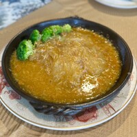 全聚徳 新宿店 - 上海蟹味噌入りフカヒレの煮込み/青鮫