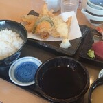 海鮮処 海門 - 前浜天ぷら刺身定食