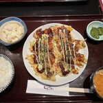 お好み焼き しらかわ - お好み焼きランチ　1,000円