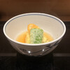 八寸 - 賀茂茄子の揚げ出し
