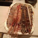 鮨 銀座 おのでら - 牡丹海老と車海老