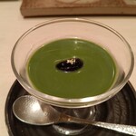 鮨 銀座 おのでら - 抹茶のブラマンジェ