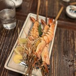 炉ばた 灯台 - 有頭海老