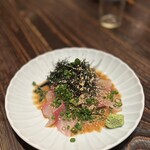 炉ばた 灯台 - 胡麻カンパチ