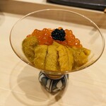鮨 加 - ウニとイクラの小丼