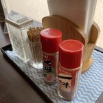 鉄板焼き レストラン 天空の館 - 卓上の調味料など