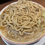 中華そば すみ田 - 『パンチラーメン(ヤサイニンニクダブル)』の天地返し
