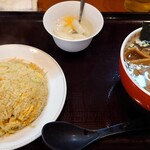 錦華楼 - 半チャンセット醤油 980円