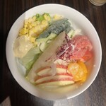 朝鮮飯店 - 朝鮮飯店定番のコンビネーションサラダ！さっぱりしてめちゃくちゃ美味しいです！