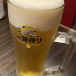 朝鮮飯店 - 生ビール、キンキンに冷えてます！