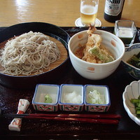 和食 からまつ - お蕎麦とミニ天丼のセット