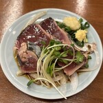 酒場 かね将 地下一階 - 鰹のタタキ