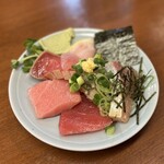 酒場 かね将 地下一階 - 刺身盛り合わせ