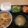 吉野家 - ねぎ玉牛丼/キムチセット(877円)