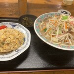 佐賀ラーメン 喰道楽 - ちゃんぽん ミニチャーハンセット