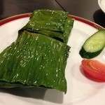 サービス　ミント味の白身魚