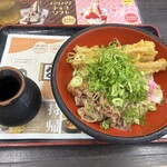 資さんうどん 新宮店 - 肉ごぼ天3本ぶっかけうどん
                                ¥760