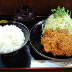 とん作 - 串カツ定食～♪夜はカツ重がお勧め！