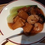 中国料理 娘娘 - 140901日替わりランチ：厚揚げと海老の旨煮