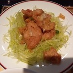 中国料理 娘娘 - 140901日替わりランチ：豚肉の唐揚げ
