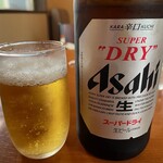 天竺薬膳 北印度料理 みらん - ビール中瓶アサヒ