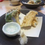 流山 すず季 - 穴子、舞茸天