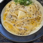 うどん 丸香 - 釜たまカルピスバター