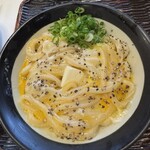 うどん 丸香 - 釜たまカルピスバター
