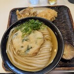 うどん 丸香 - 丸天うどん冷　かしわ天