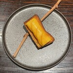 YAKITORI 燃 es - 《おまかせコース》ブリオッシュとレバーパテ 宮崎の完熟マンゴーのせ