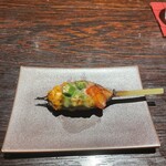 YAKITORI 燃 es - 《おまかせコース》夏野菜のつくね（トマト・オクラ・コーン）