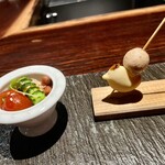 YAKITORI 燃 es - 《おまかせコース》鶏のリエット・よだれ鶏