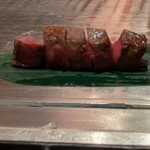 くずし鉄板 あばぐら - 常陸牛ランプ①