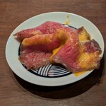 くずし鉄板 あばぐら - 黒毛和牛のすき焼き風②