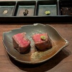 くずし鉄板 あばぐら - 常陸牛ランプ②