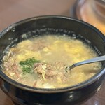 炭火焼肉じゃいあん - じっくりコトコト煮込んだテールスープ