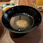 くずし鉄板 あばぐら - 桜海老の味噌汁