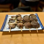 やき鳥 宮川 - 合鴨、椎茸