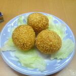 福慧源 - ウーロン茶 氷抜き ＆ 焼き餃子 ＆ 野菜焼きそば ＆ ゴマ団子