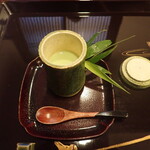 割烹 新多久 - 枝豆冷やし茶碗蒸し