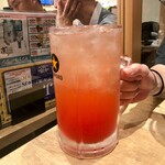 街かど酒場 さんたろう - メガジョッキ塩トマトサワー