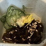 あじふらい てしお - 先付のもずく酢