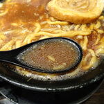 麺や 久 - カネシ醤油　1,050円（野菜マシ）