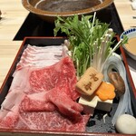 西新初喜 本店 - 錦雲豚と黒毛和牛のしゃぶしゃぶセット