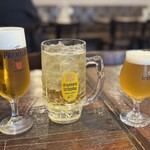 オオミヤバル - 神泡ザ・プレミアムモルツ490円
　　　　　　　　角メガハイボール990円
　　　　　　　　　　　　　　シルクエール800円