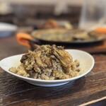 オオミヤバル - 牡蠣とポルチーニ茸のリゾット　取り分け