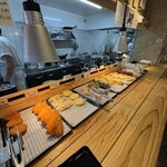 日和製麺 - 天ぷらコーナー