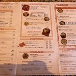 Del Mar COMEDOR Y TERRAZA - メニュー