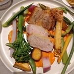 Gracia - 千葉県産豚ロース林SPF 　ロメスコソース　野菜